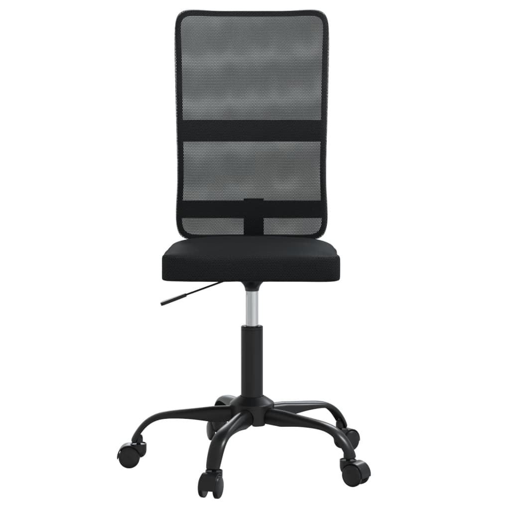 vidaXL Chaise de bureau noir tissu en maille