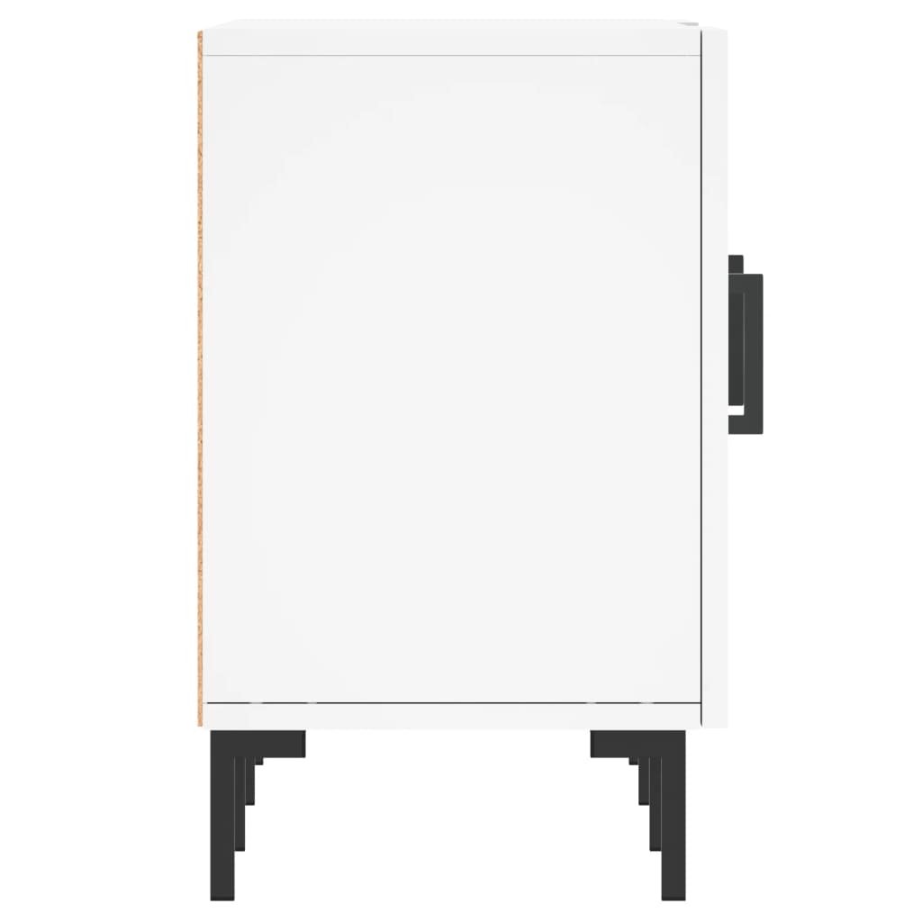 vidaXL Meuble TV blanc 150x30x50 cm bois d'ingénierie