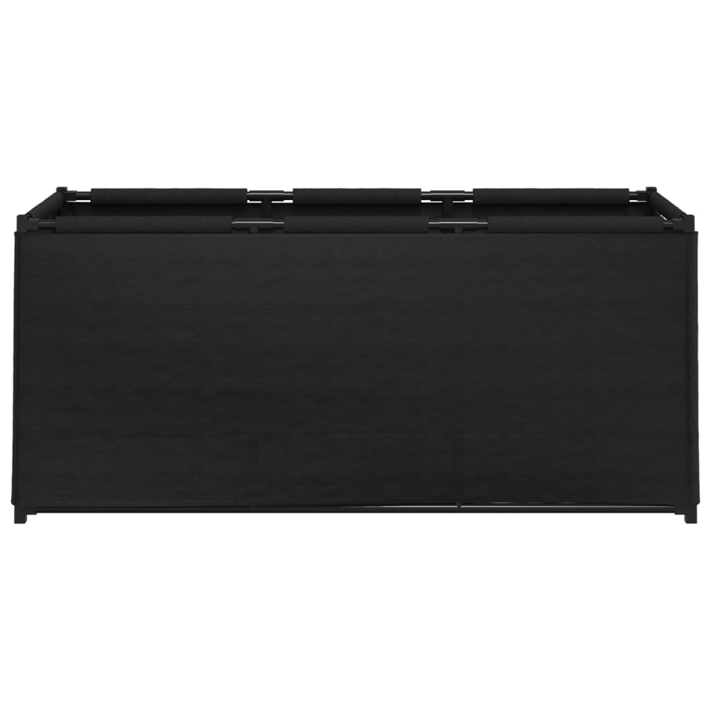 vidaXL Boîte de rangement noir 105x34,5x45 cm tissu