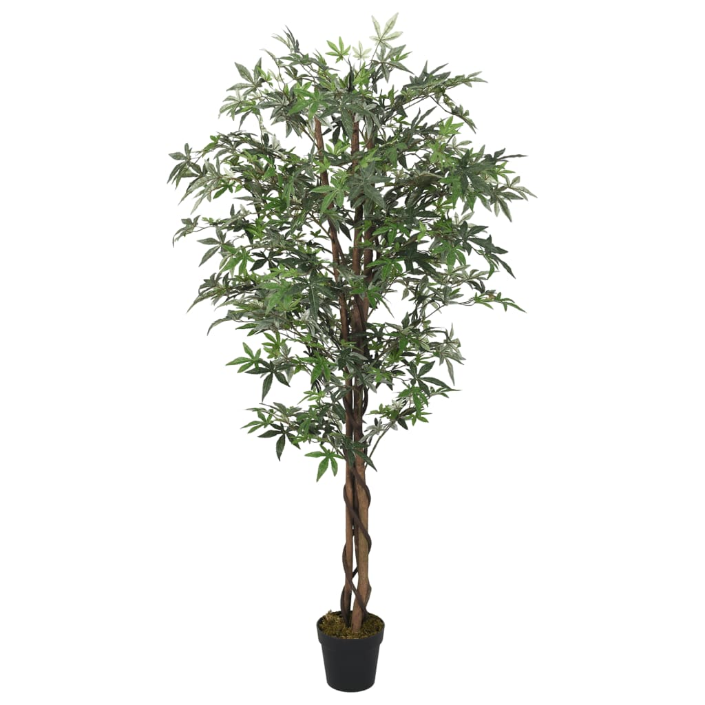 vidaXL Érable artificiel 672 feuilles 180 cm vert