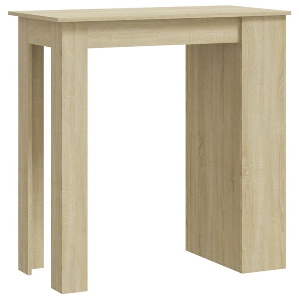 vidaXL Table de bar avec rangement Chêne sonoma 102x50x103,5 cm