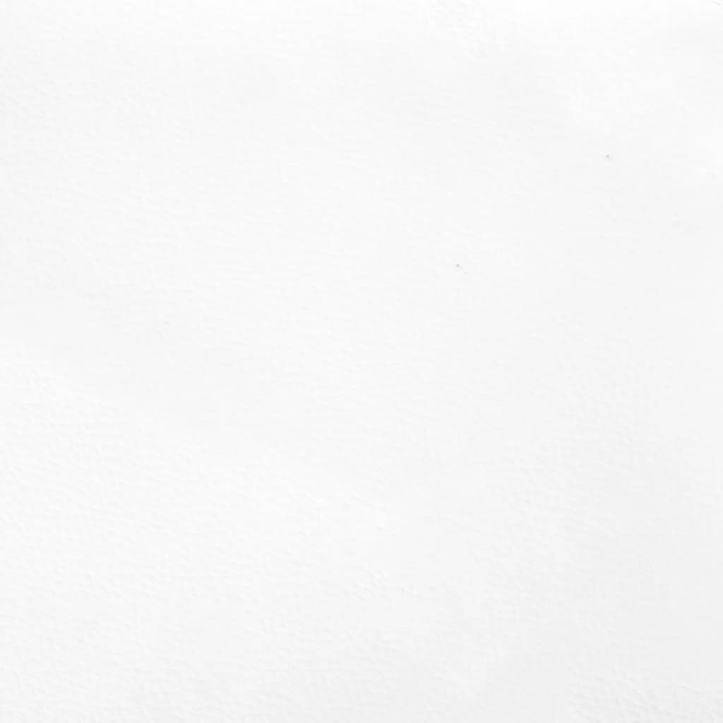vidaXL Cadre de lit Blanc 100x200 cm Similicuir