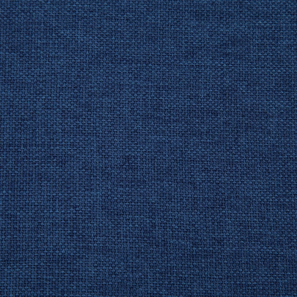 vidaXL Banc avec compartiment de rangement 116 cm Bleu Polyester