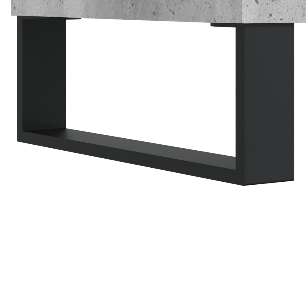 vidaXL Meuble TV gris béton 103,5x30x50 cm bois d'ingénierie