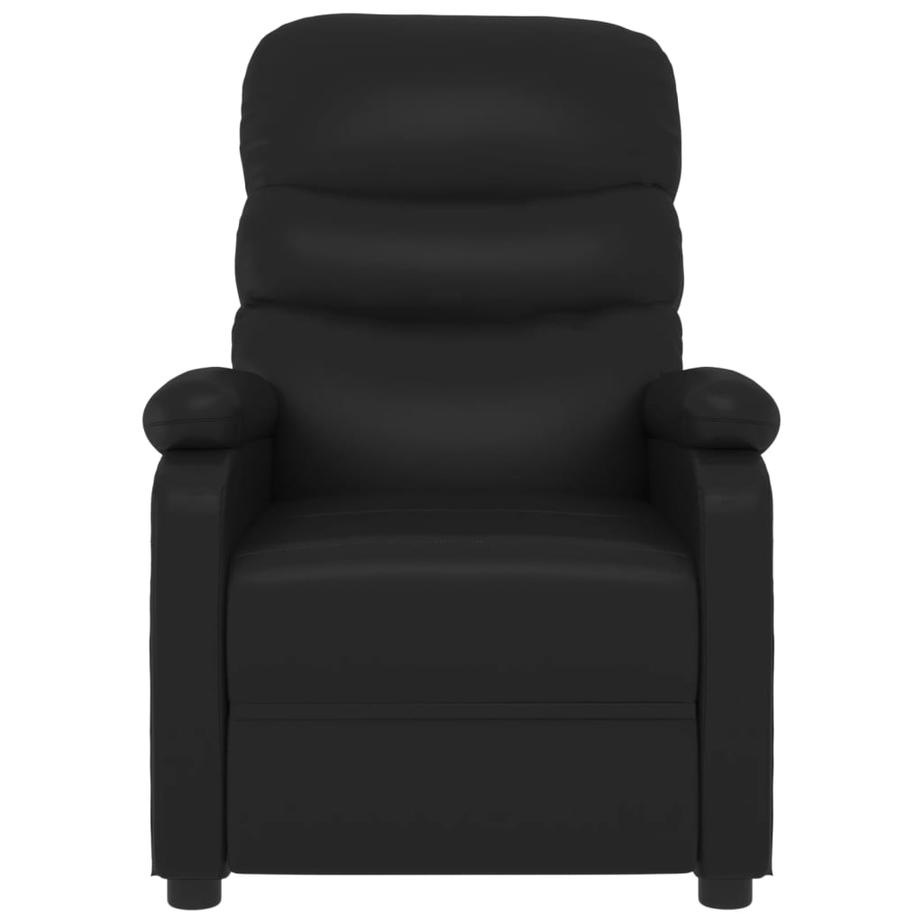 vidaXL Fauteuil de massage Noir Similicuir