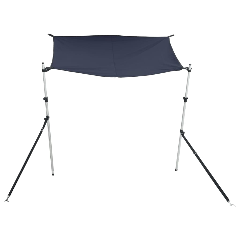 vidaXL Extension d'ombrage T-Top bleu 170x170x(115-183) cm