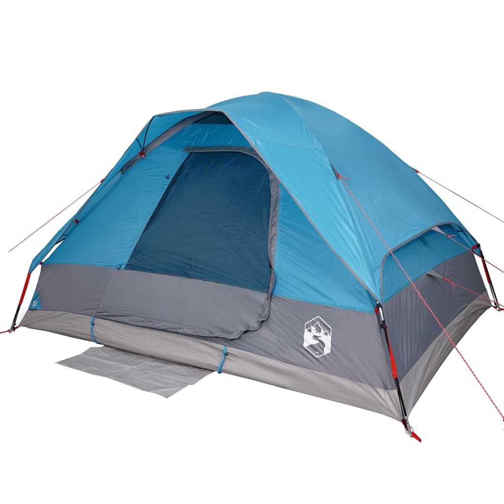 vidaXL Tente de camping à dôme 2 personnes bleu imperméable