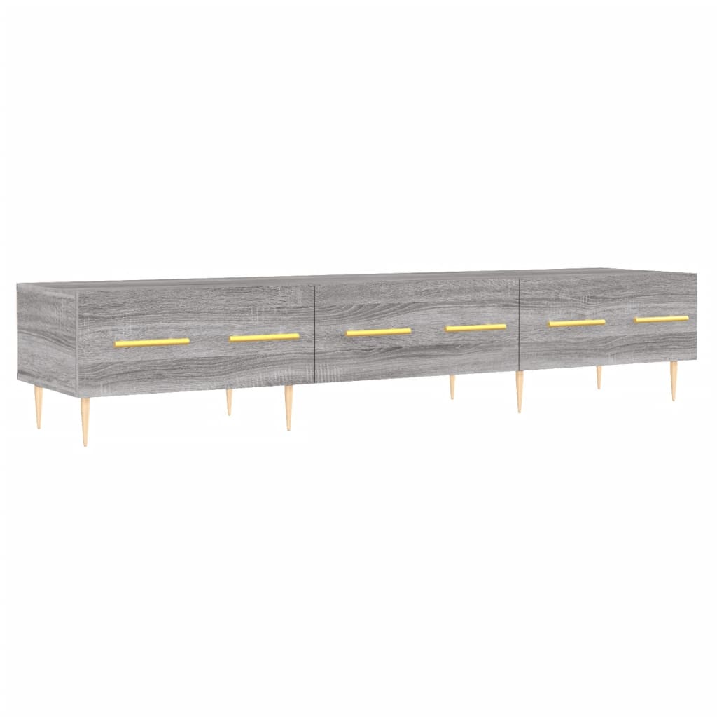 vidaXL Meuble TV sonoma gris 150x36x30 cm bois d'ingénierie