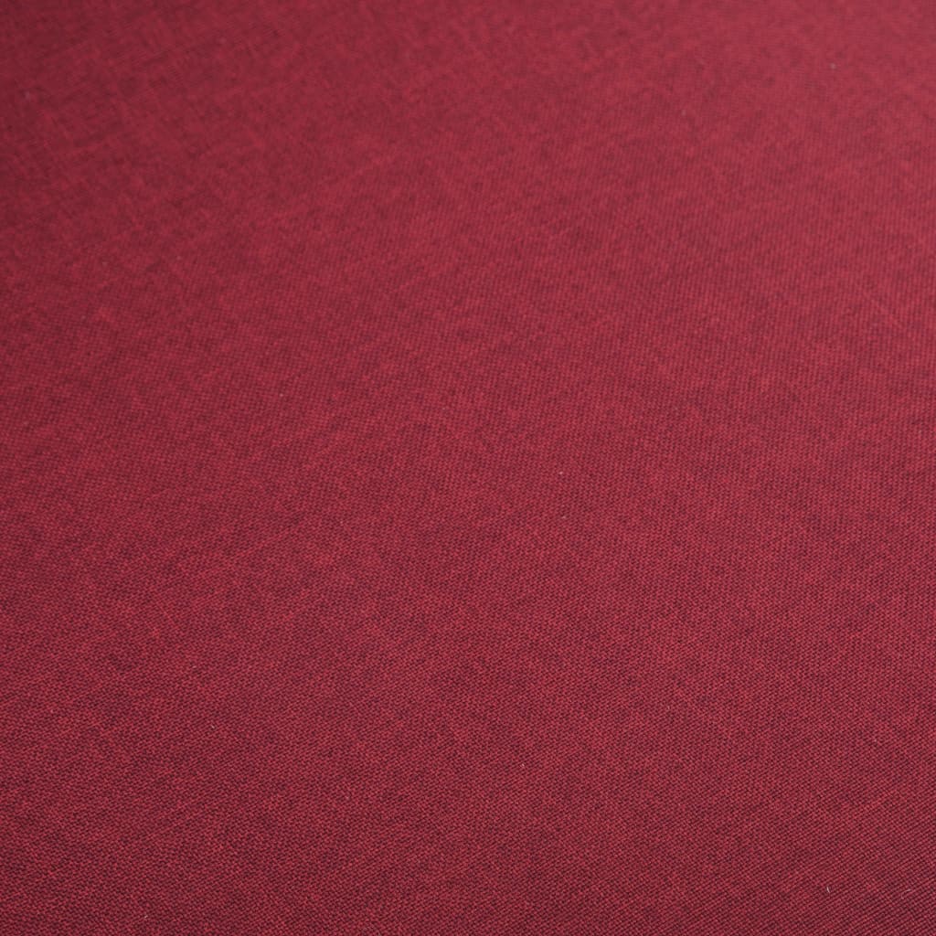 vidaXL Chaises à manger lot de 4 rouge tissu et chêne massif