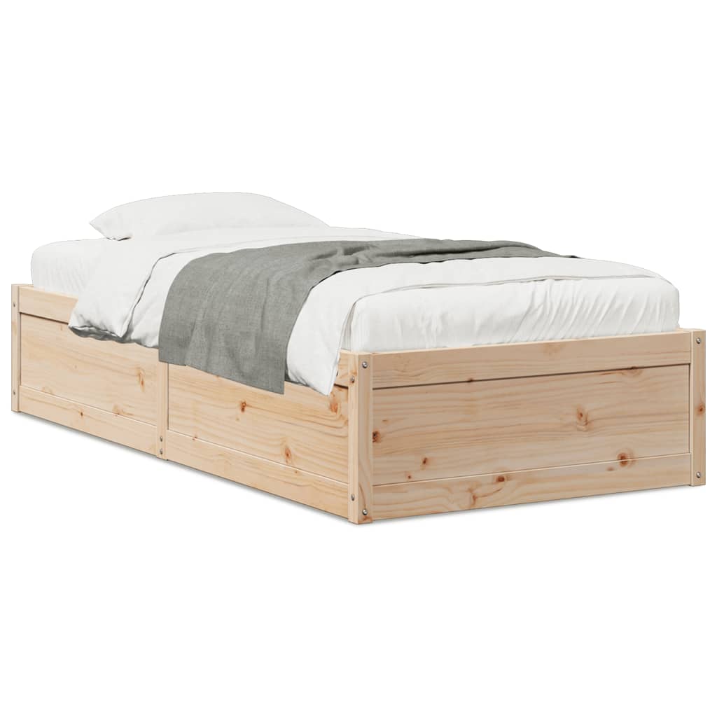 vidaXL Cadre de lit sans matelas 100x200 cm bois massif de pin