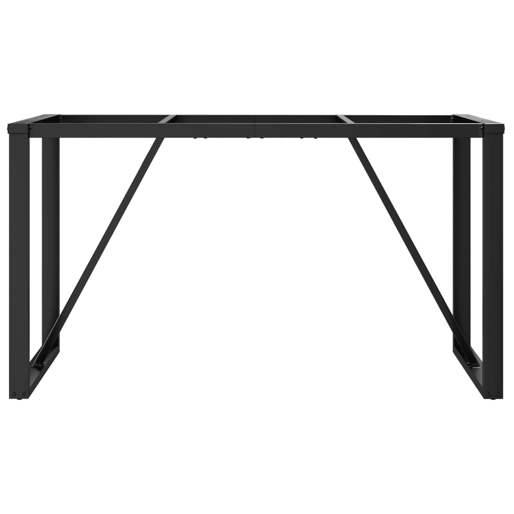 vidaXL Pieds de table à manger cadre en O 120x60x73 cm fonte