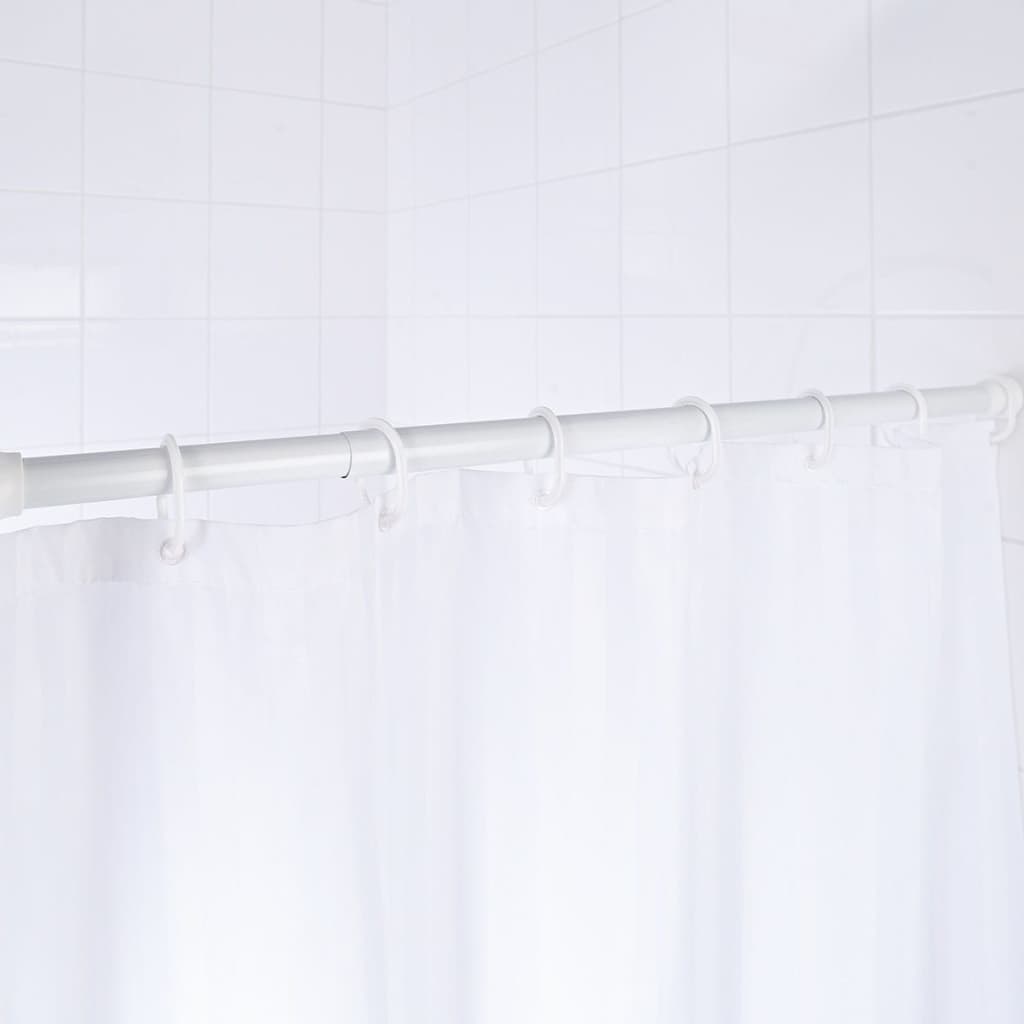 RIDDER Tringle de rideau de douche télescopique 110-185 cm Blanc 55201