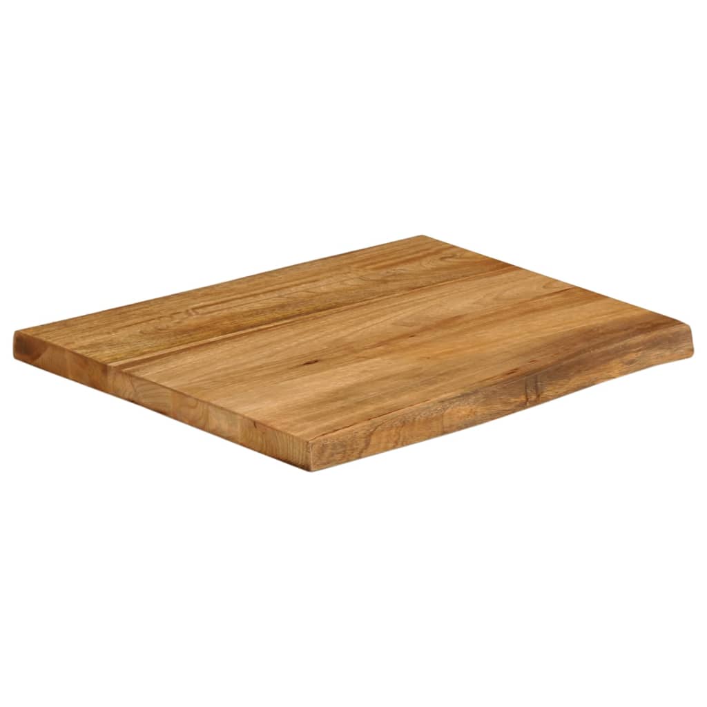 vidaXL Dessus de table 60x60x2,5 cm bord vivant bois massif manguier