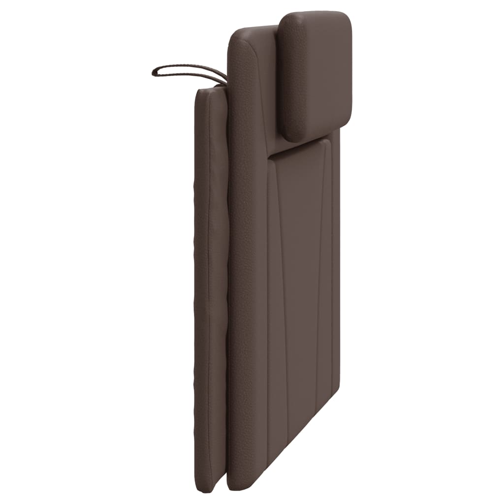 vidaXL Coussin de tête de lit marron 100 cm similicuir