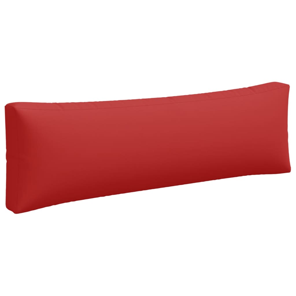 vidaXL Coussins de palette lot de 3 rouge tissu