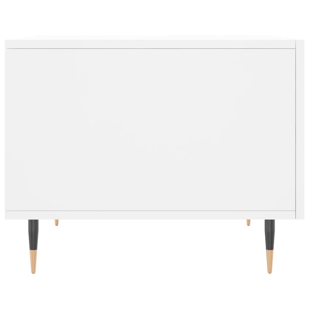 vidaXL Tables basses 2 pcs blanc 50x50x40 cm bois d'ingénierie