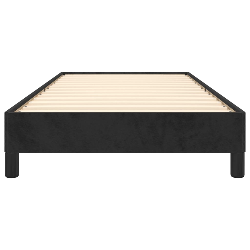 vidaXL Cadre de lit sans matelas noir 100x200 cm velours