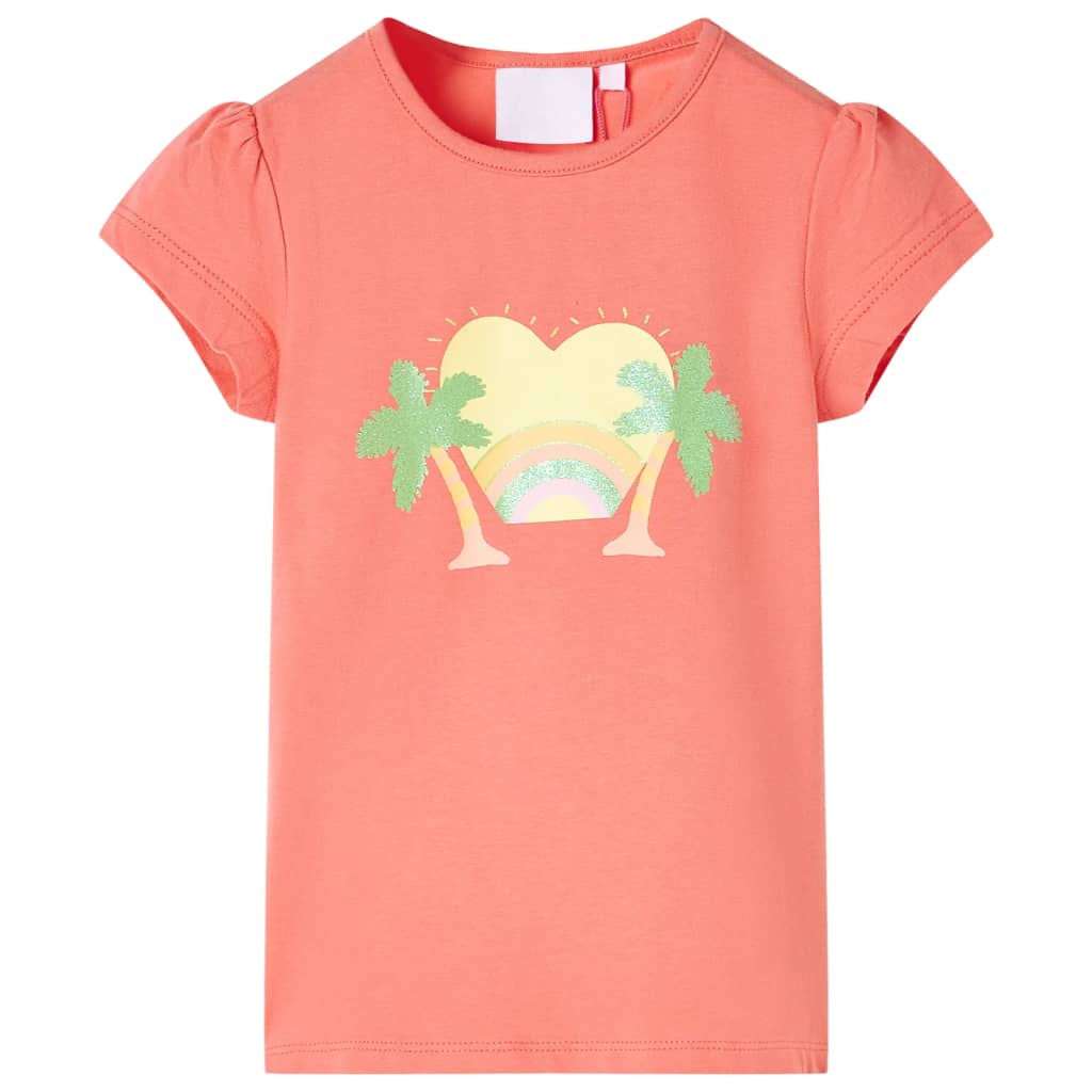 T-shirt pour enfants corail 140