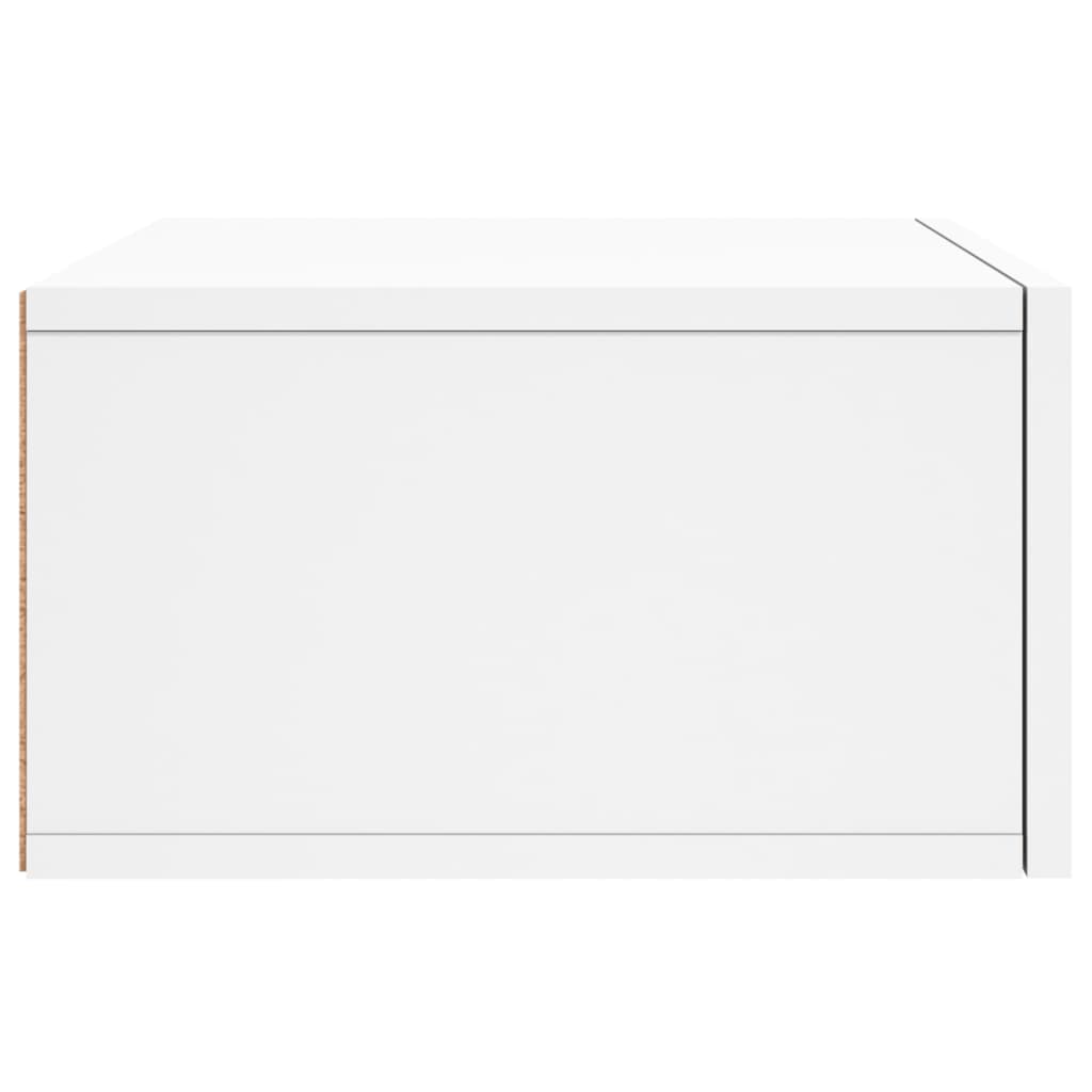 vidaXL Tables de chevet murales 2 pcs blanc 35x35x20 cm