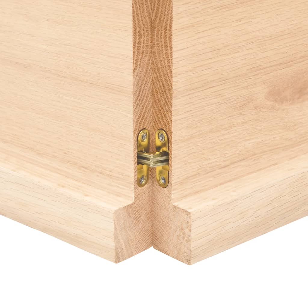 vidaXL Dessus de table 140x50x(2-4) cm bois de chêne massif non traité