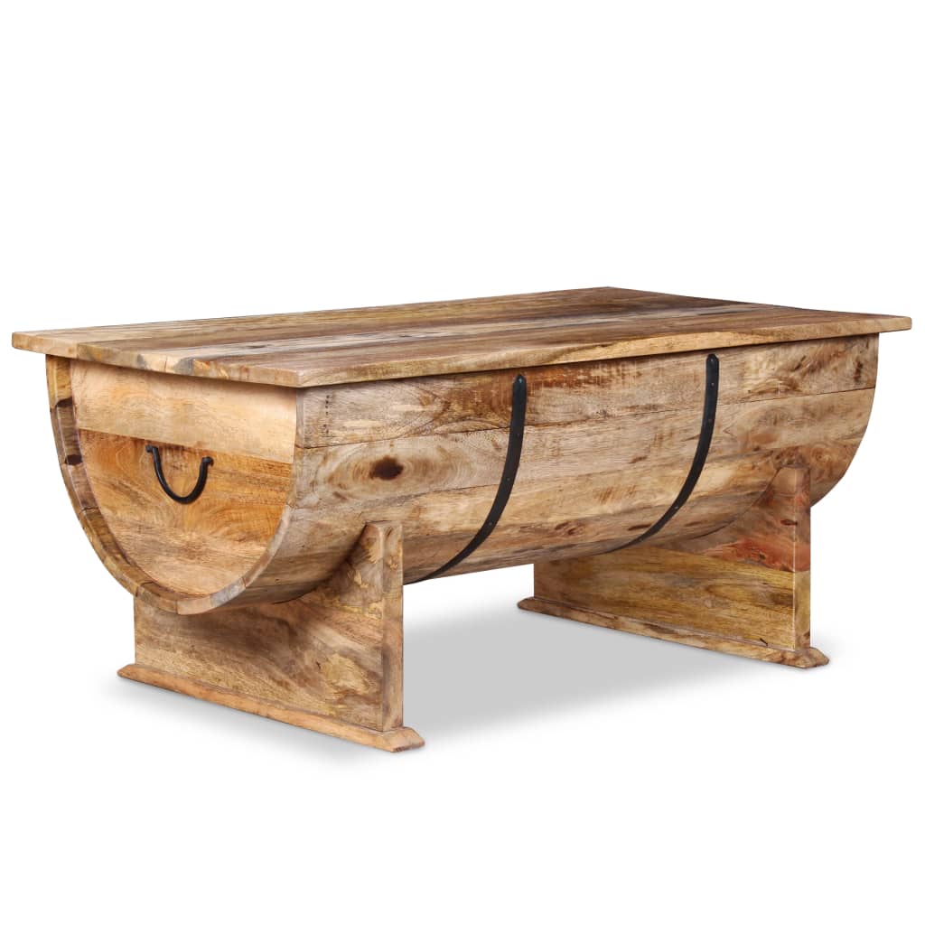 vidaXL Table basse Bois de manguier massif 88x50x40 cm