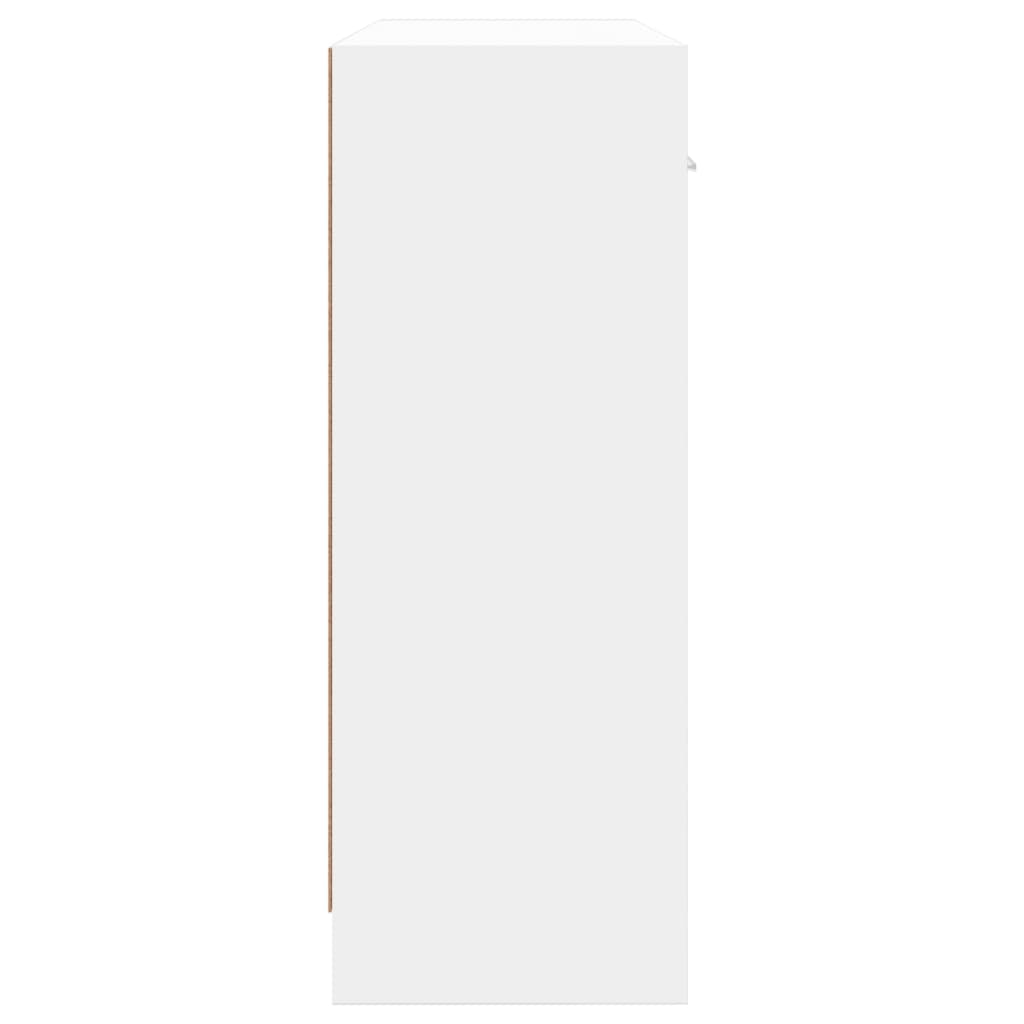 vidaXL Buffet blanc 91x28x75 cm bois d'ingénierie