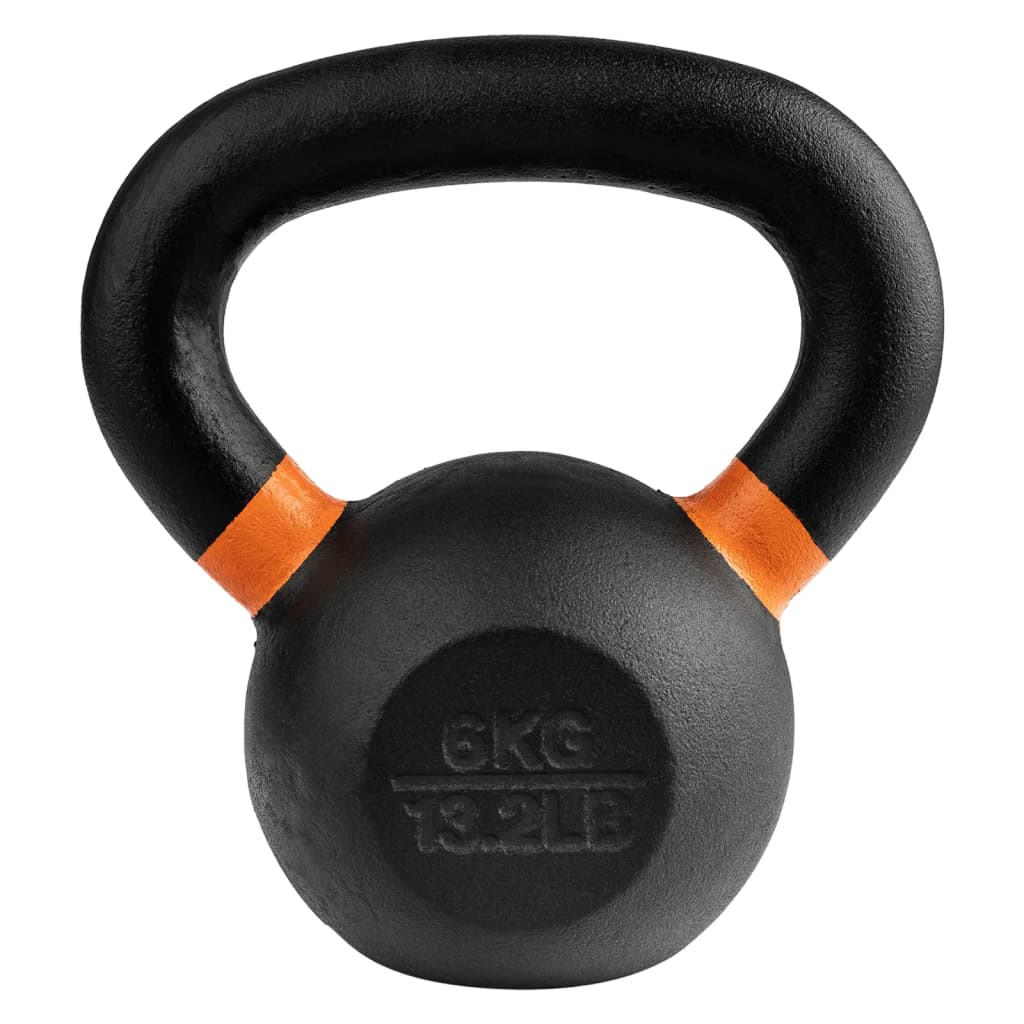 Wonder Core Kettlebell de force revêtu 6 kg Noir et orange