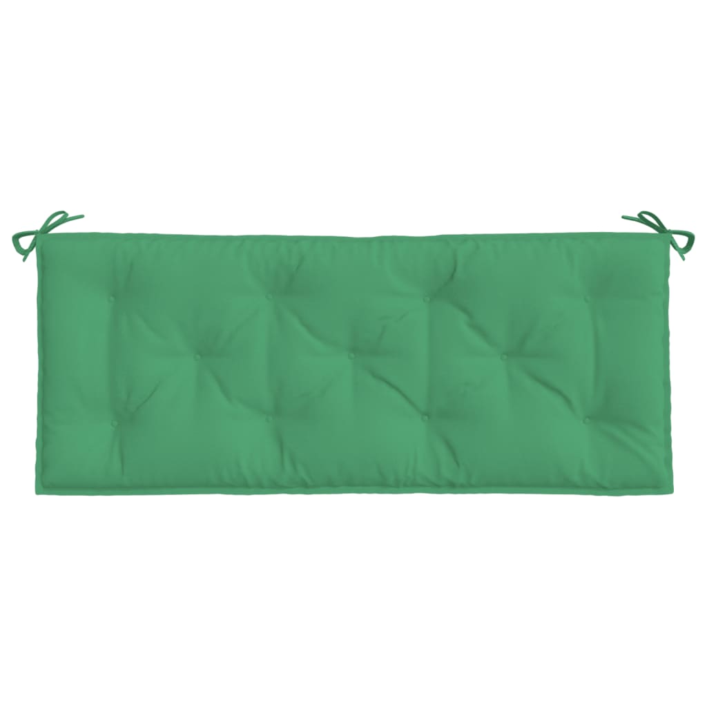 vidaXL Coussin de banc de jardin vert 120x50x7 cm tissu oxford