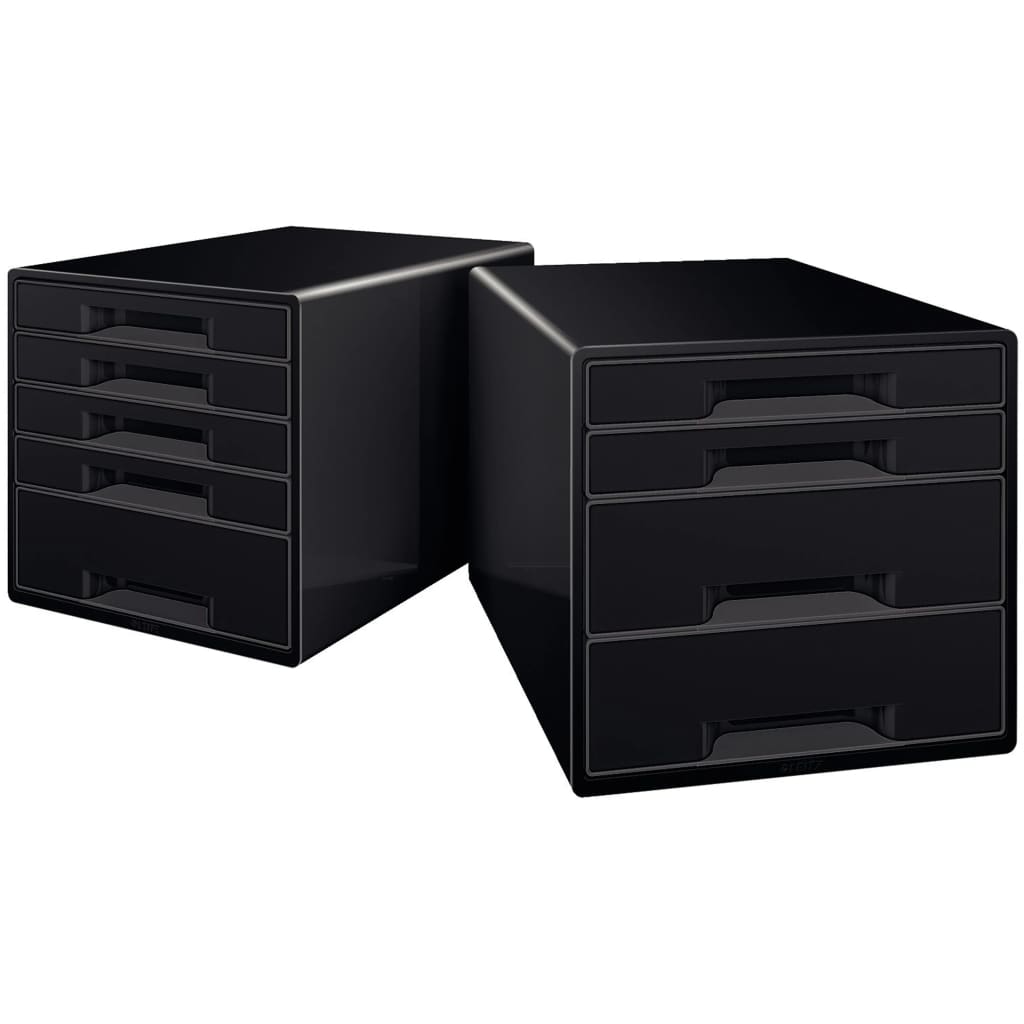 Leitz Cube de bureau 4 tiroirs Noir