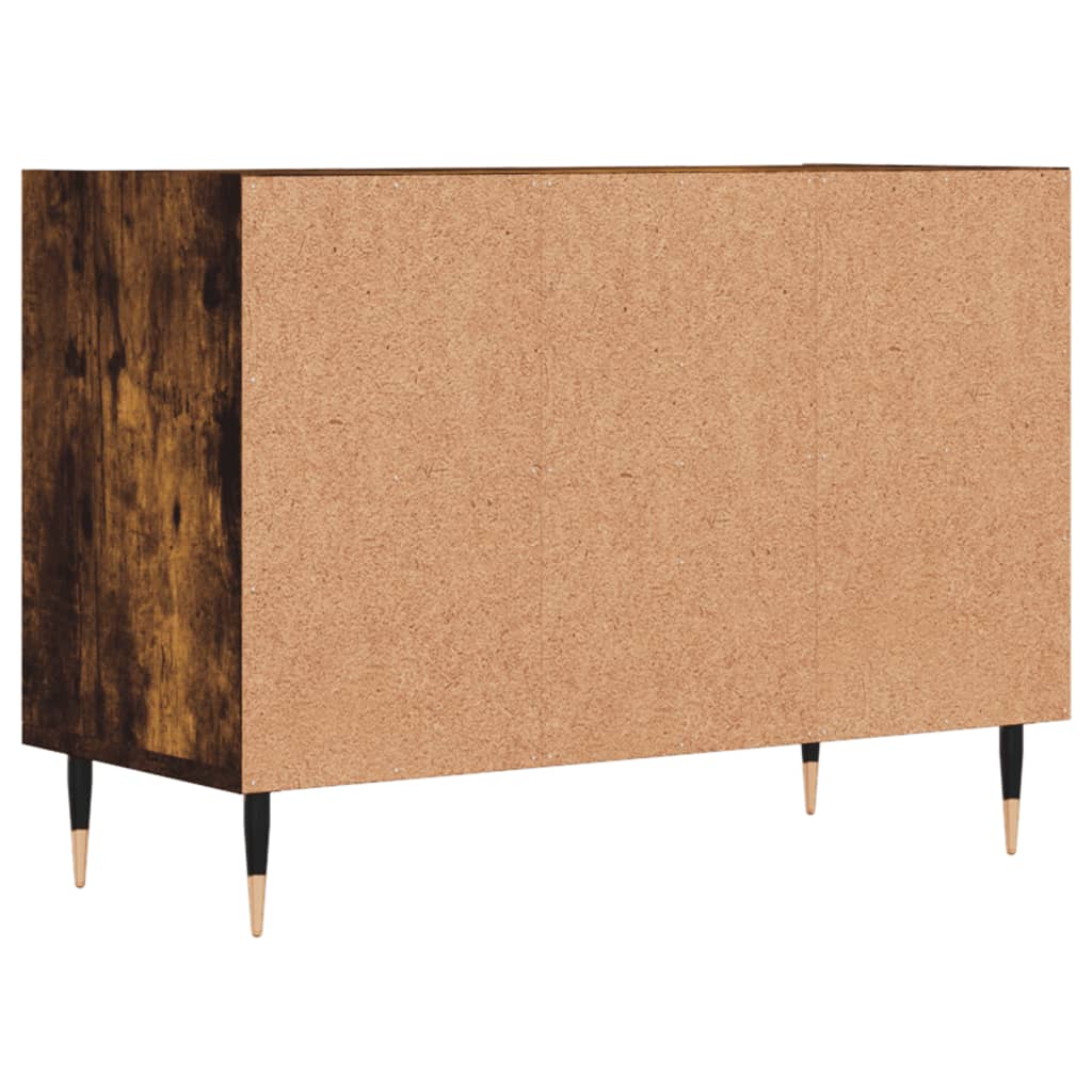 vidaXL Meuble TV chêne fumé 69,5x30x50 cm bois d'ingénierie