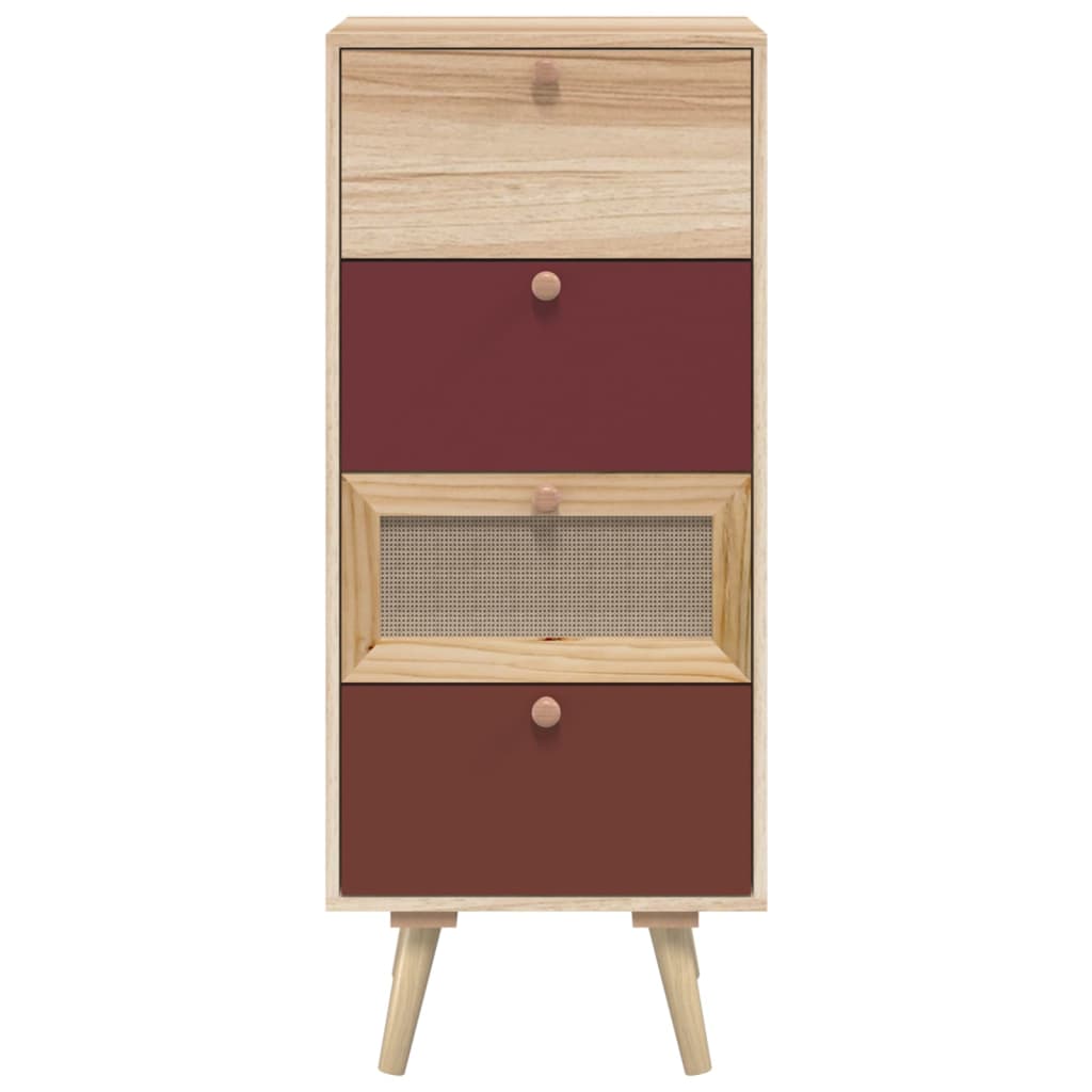 vidaXL Buffet haut avec tiroirs 40x30x95 cm bois d'ingénierie