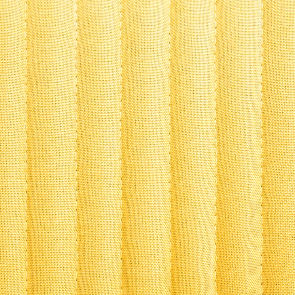 vidaXL Chaises à manger lot de 4 jaune tissu