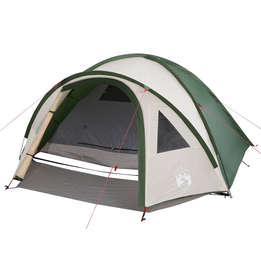 vidaXL Tente de camping 4 personnes vert imperméable