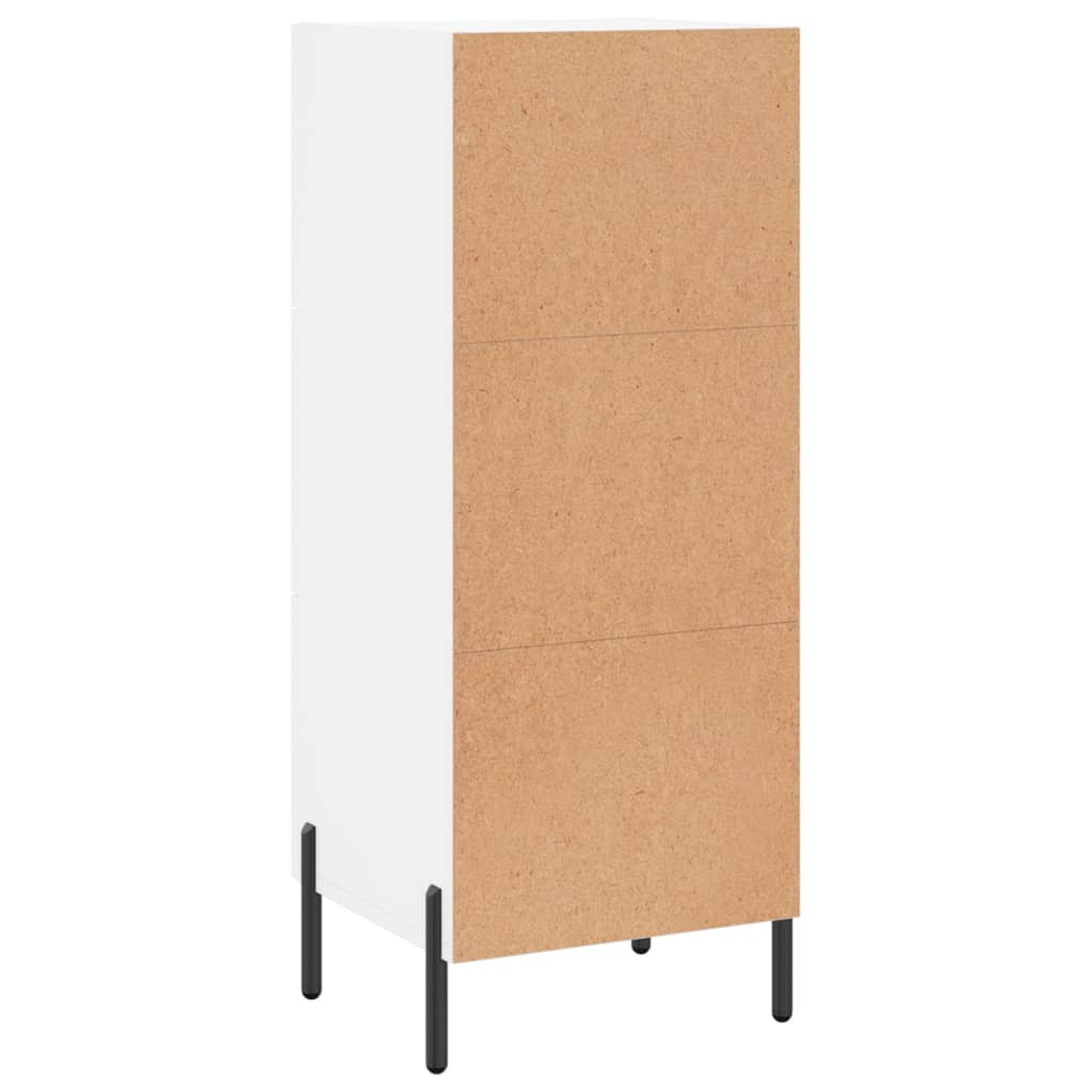 vidaXL Buffet blanc 34,5x34x90 cm bois d'ingénierie