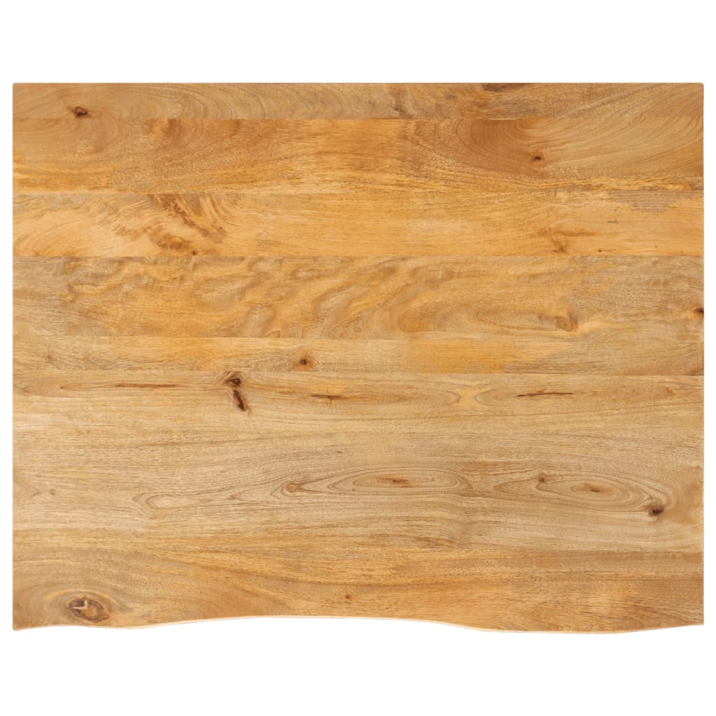 vidaXL Dessus de table à bord vivant 90x80x2,5 cm bois massif manguier