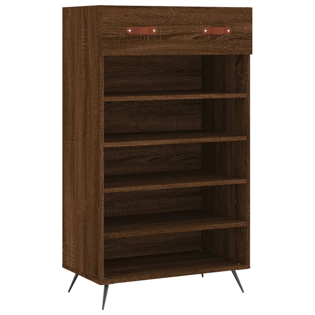 vidaXL Armoire à chaussures chêne marron 60x35x105cm bois d'ingénierie