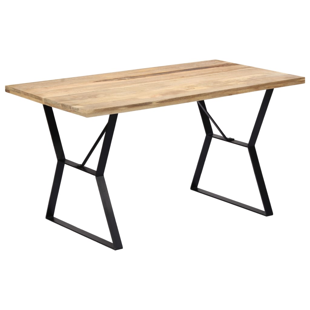 vidaXL Table à manger 140x80x76 cm Bois de manguier massif