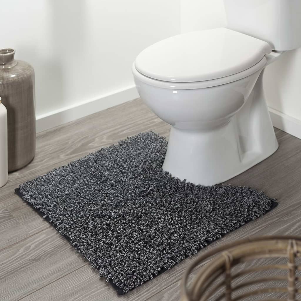 Sealskin Tapis de toilette Misto Coton 55x60 cm Noir et blanc