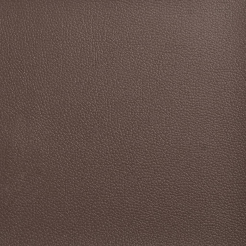 vidaXL Coussin de tête de lit marron 100 cm similicuir