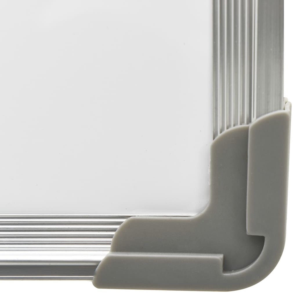 vidaXL Tableau blanc magnétique effaçable à sec Blanc 60x40 cm Acier