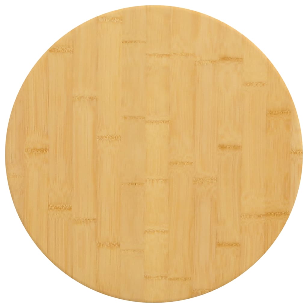vidaXL Dessus de table Ø50x2,5 cm bambou
