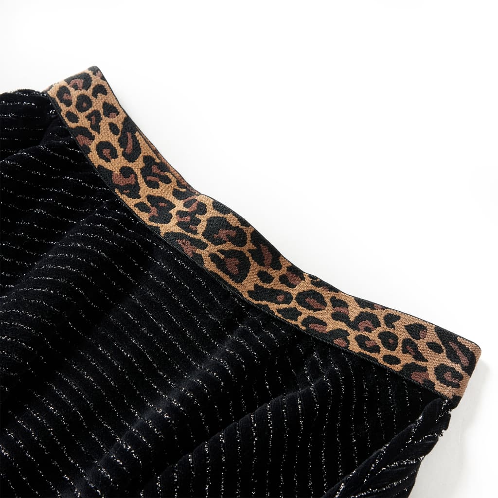 Jupe pour enfants avec ceinture léopard noir 104