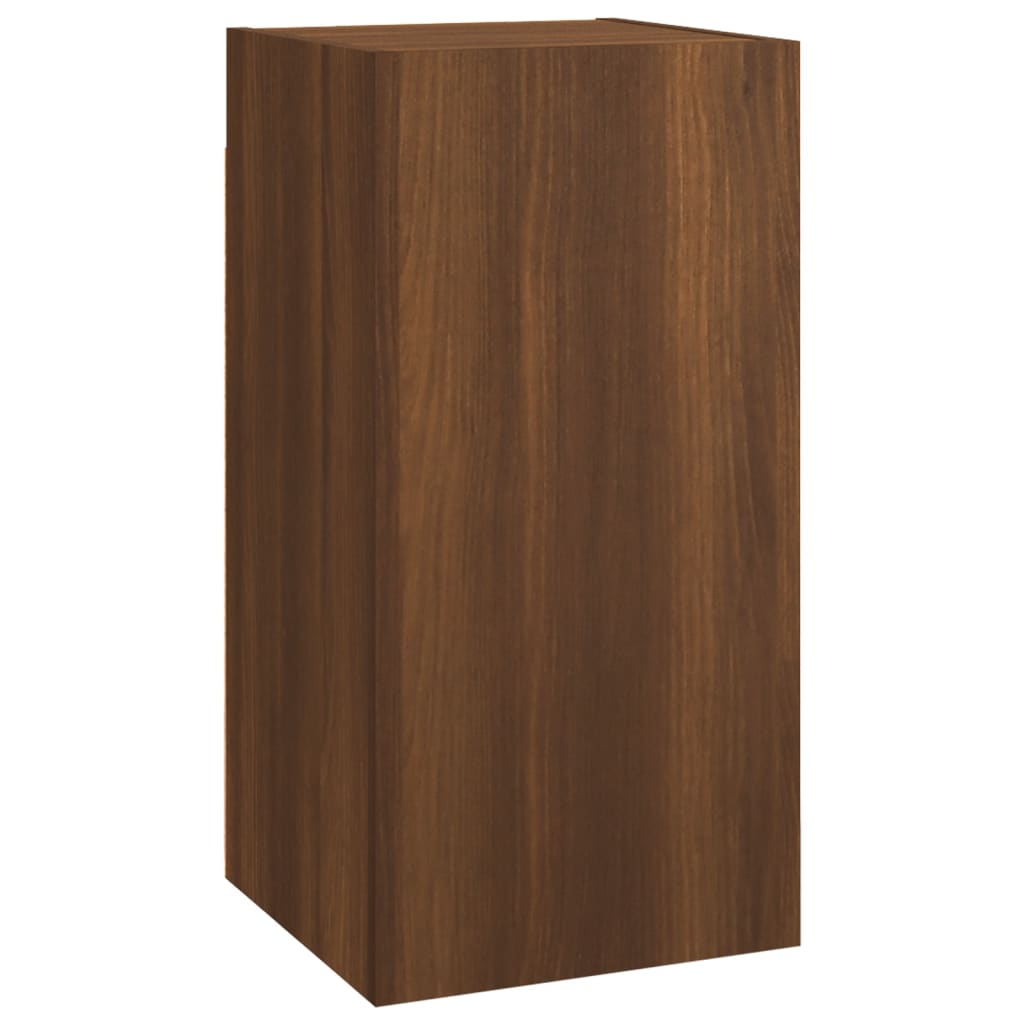 vidaXL Meubles TV 2 pcs Chêne marron 30,5x30x60 cm Bois d'ingénierie