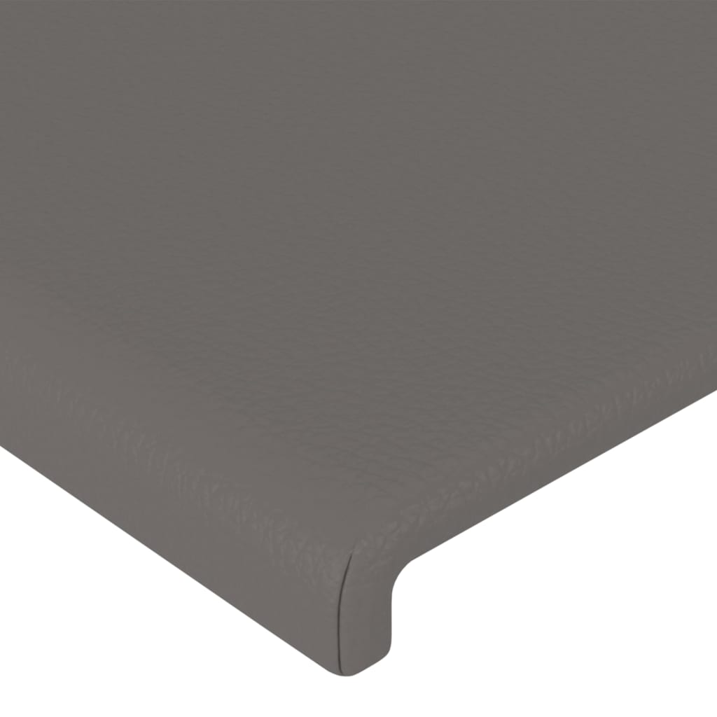 vidaXL Têtes de lit 2 pcs Gris 100x5x78/88 cm Similicuir