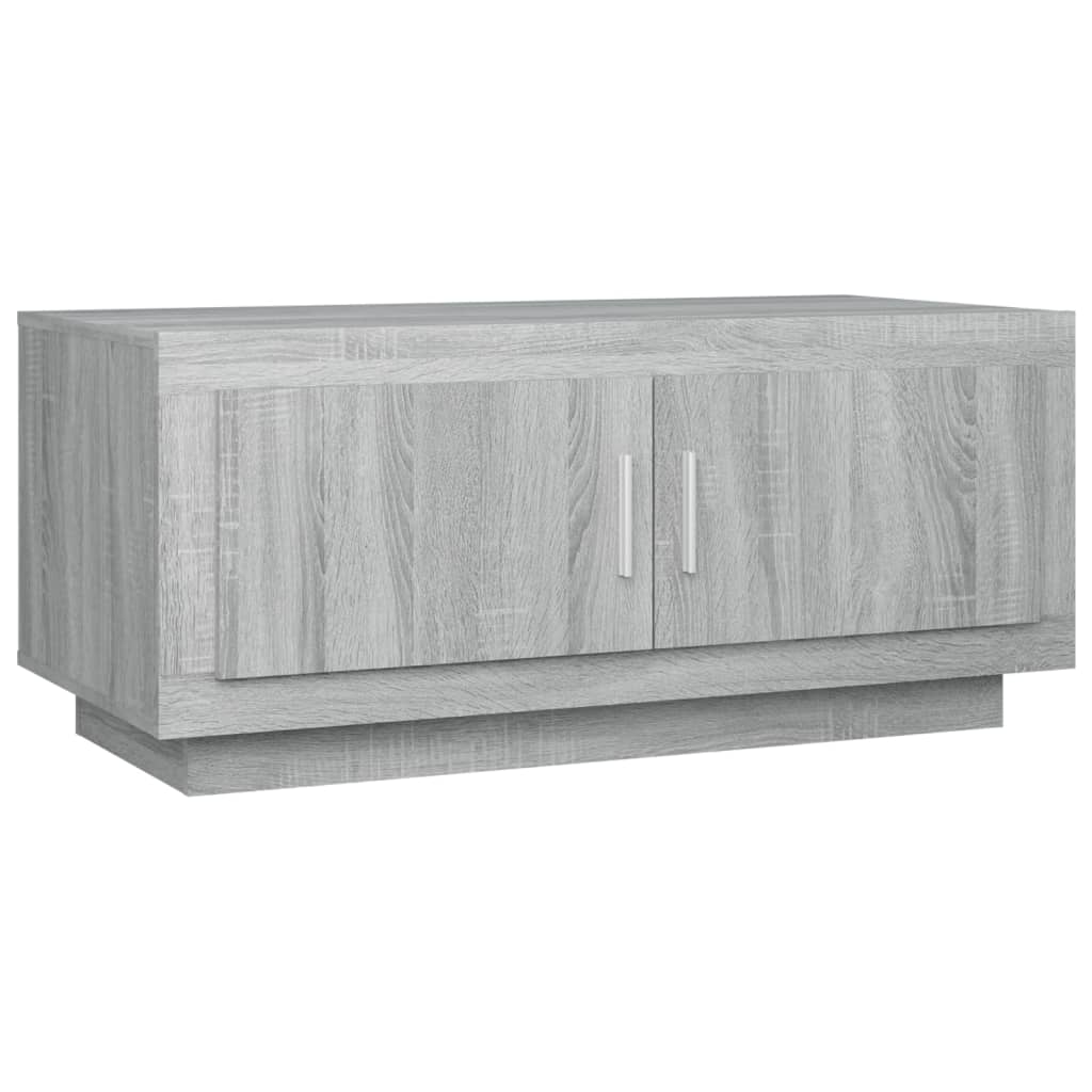 vidaXL Table basse Sonoma gris 102x50x45 cm Bois d'ingénierie