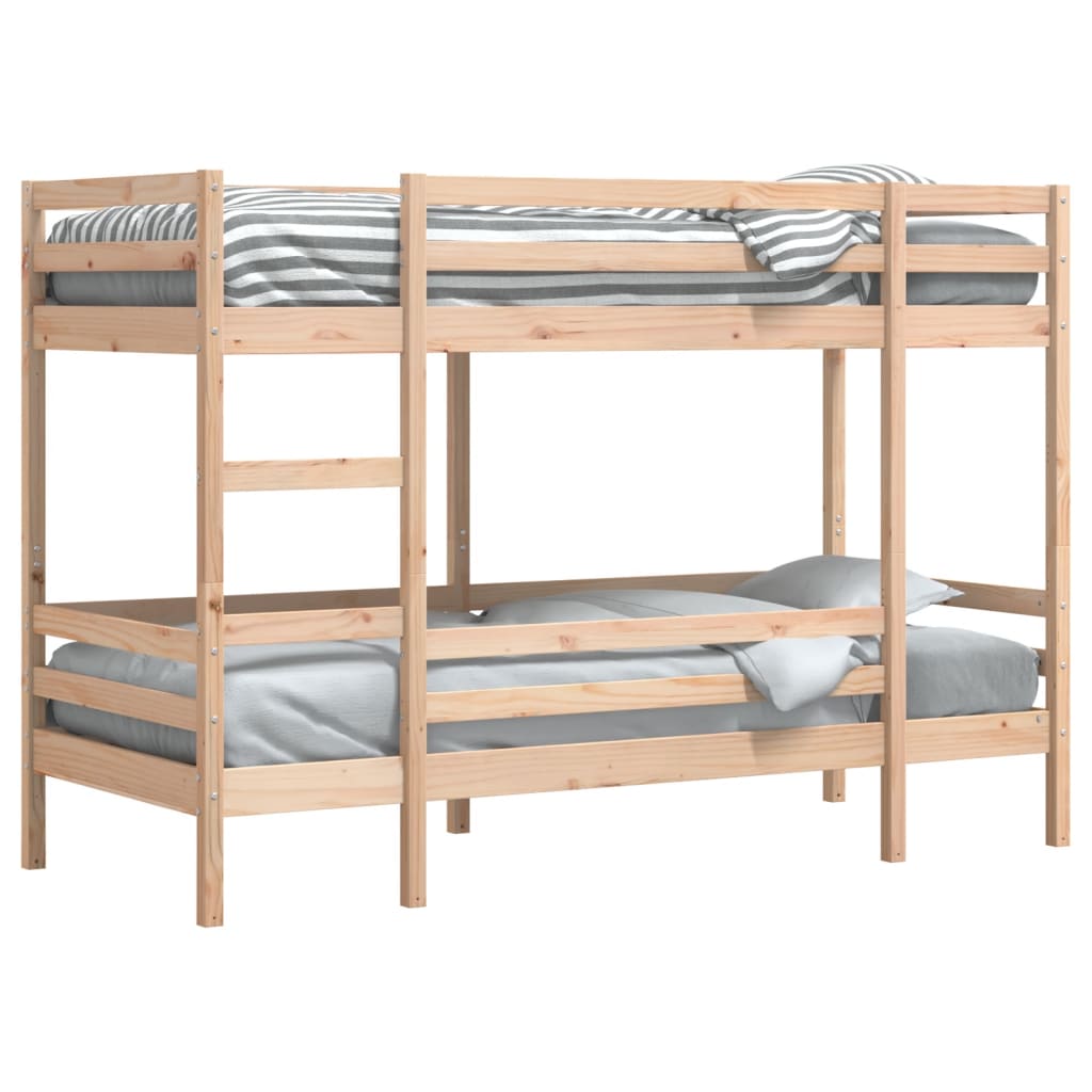 vidaXL Lit superposé sans matelas 90x190 cm bois de pin massif