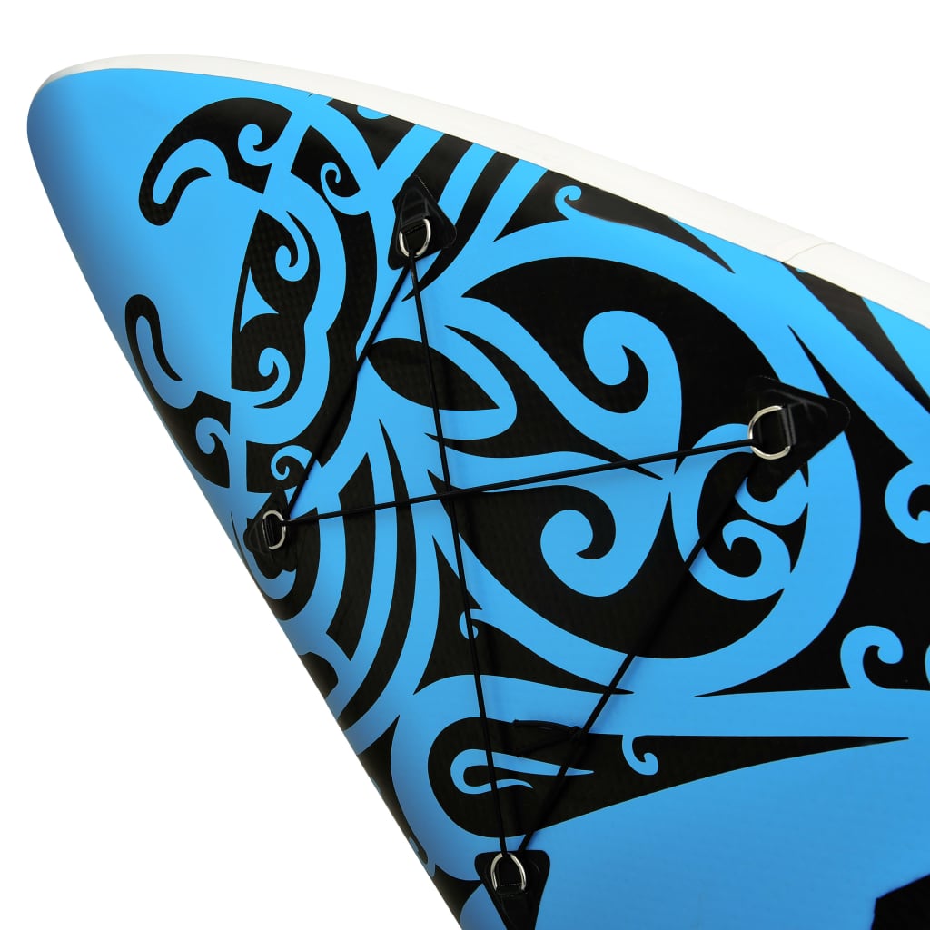 vidaXL Ensemble de planche SUP gonflable 366x76x15 cm Bleu