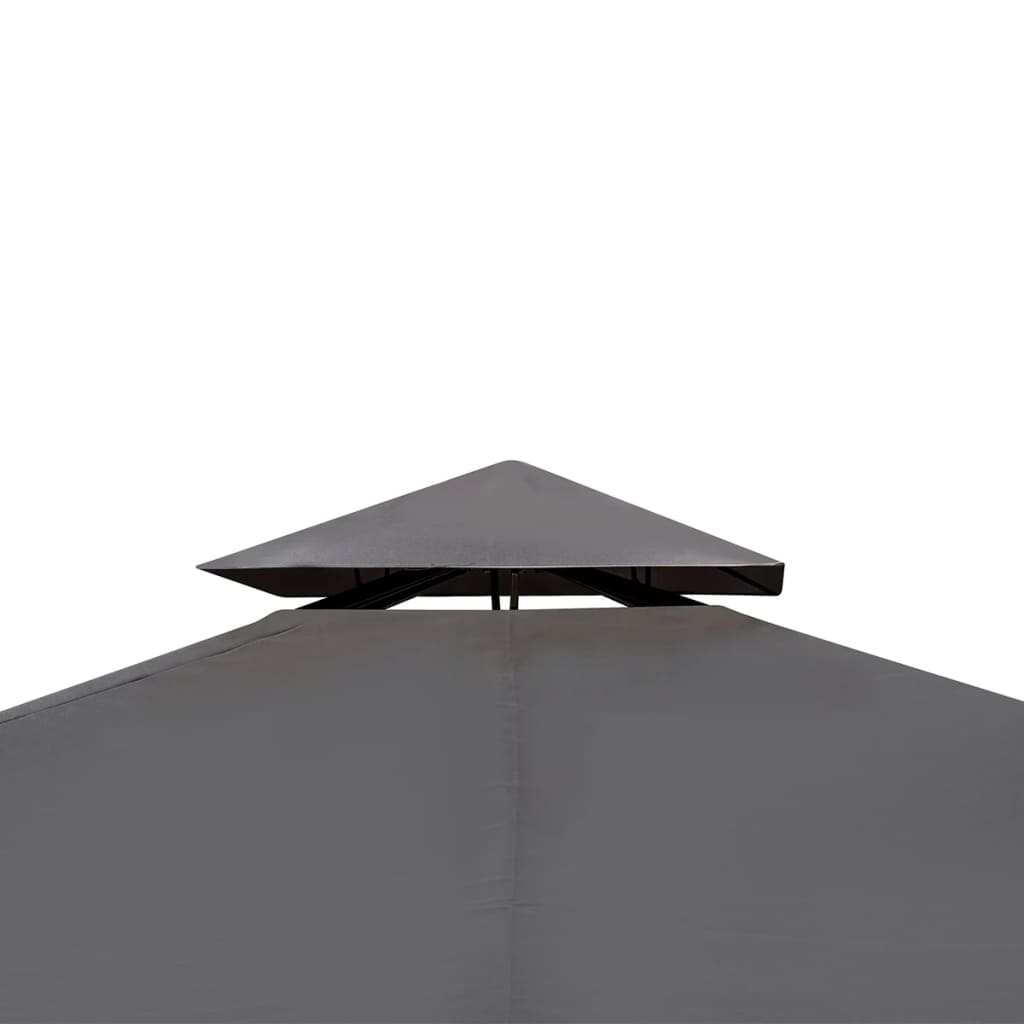 vidaXL Tonnelle avec toit 3x4 m Gris foncé