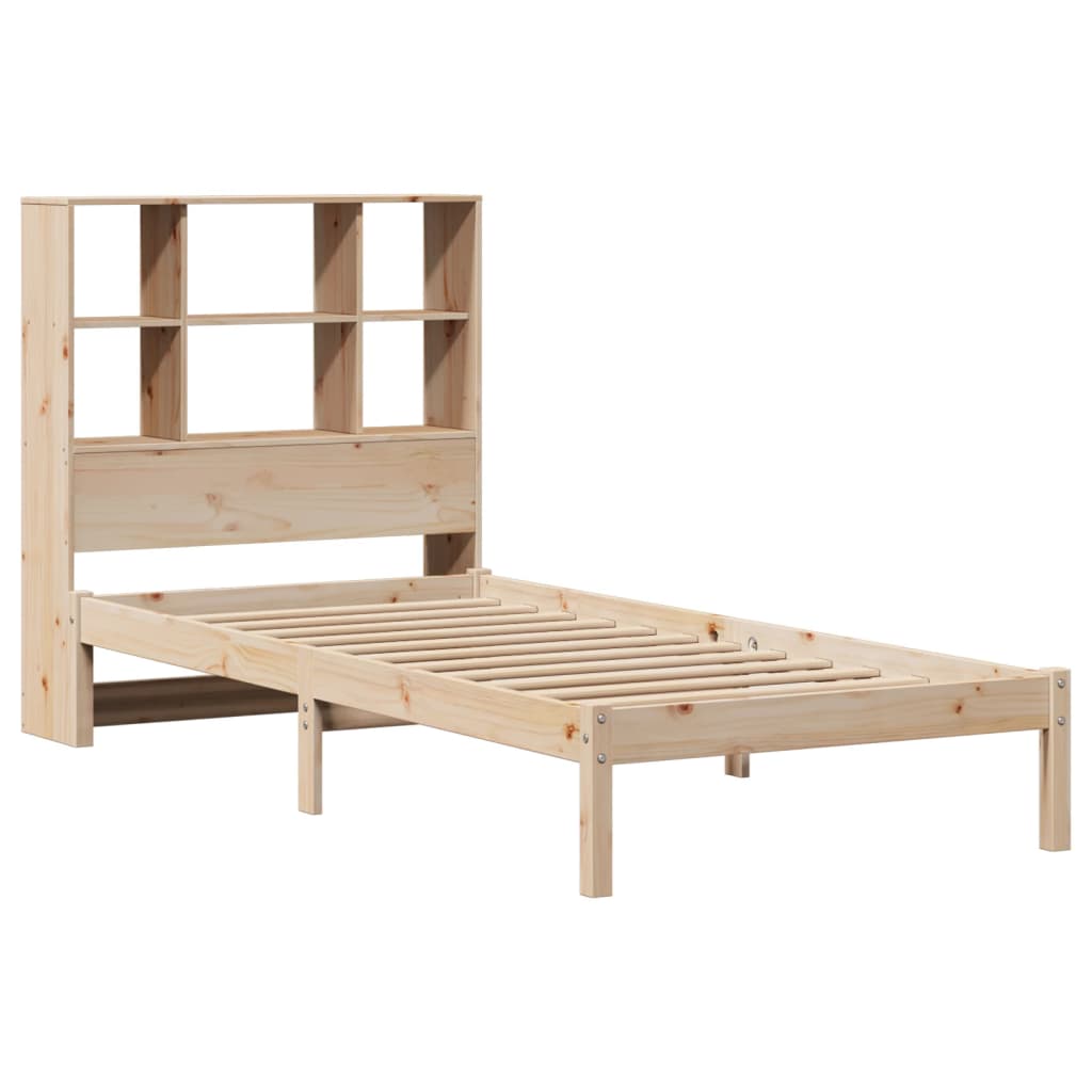 vidaXL Lit bibliothèque sans matelas 100x200 cm bois massif de pin