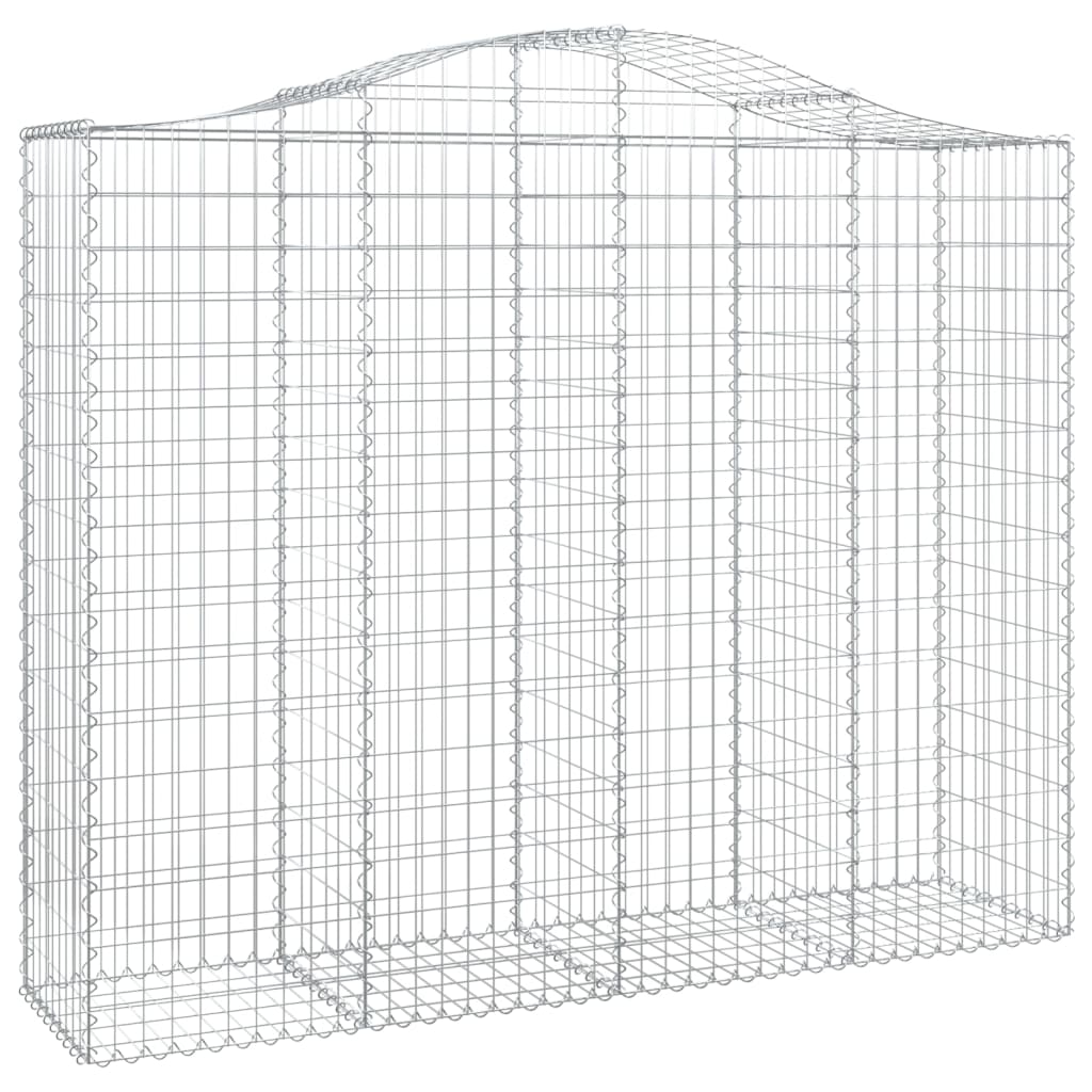 vidaXL Panier de gabions arqué 200x50x160/180 cm Fer galvanisé